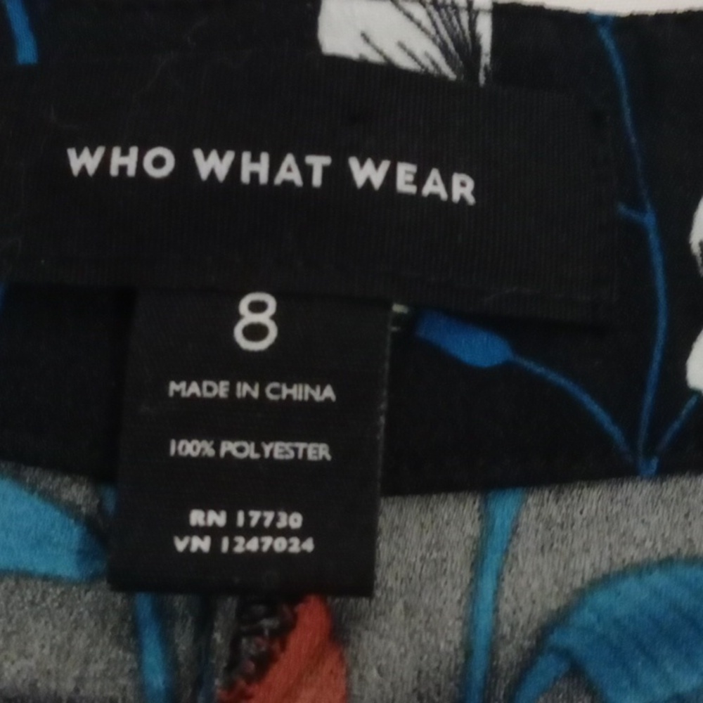 Who What Wear Floral Tapered Pants Size 8 - Picture 3 of 10